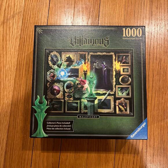 Ravensburger Disney Villainous Maleficent Jigsaw Puzzle Green 1000 Piece - Picture 1 of 8